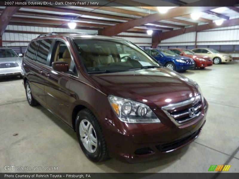 Dark Cherry Pearl / Ivory 2007 Honda Odyssey EX-L