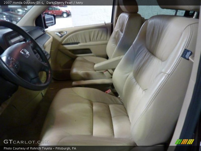 Dark Cherry Pearl / Ivory 2007 Honda Odyssey EX-L