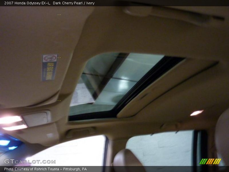 Dark Cherry Pearl / Ivory 2007 Honda Odyssey EX-L