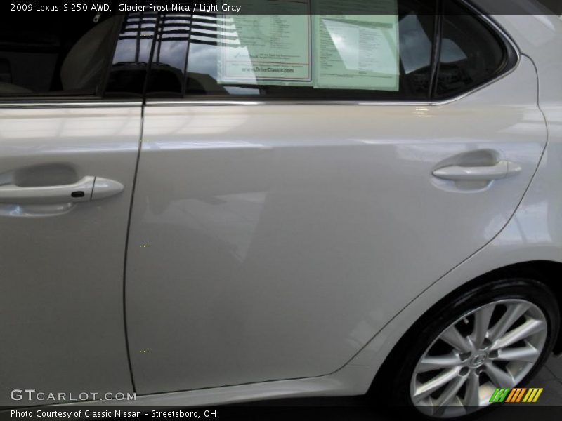 Glacier Frost Mica / Light Gray 2009 Lexus IS 250 AWD