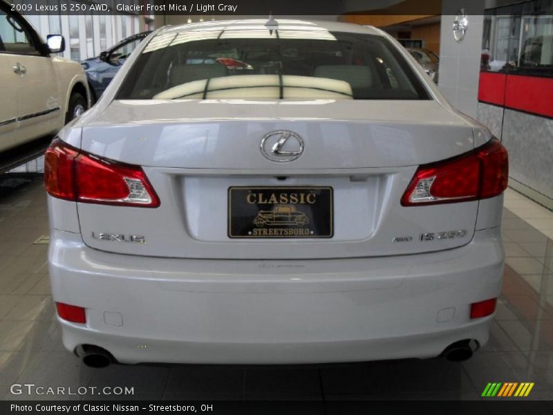 Glacier Frost Mica / Light Gray 2009 Lexus IS 250 AWD