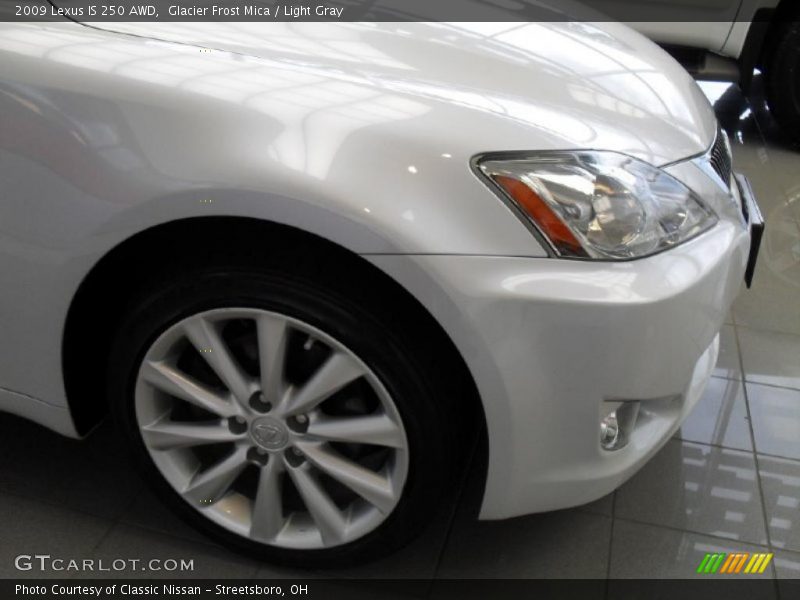 Glacier Frost Mica / Light Gray 2009 Lexus IS 250 AWD