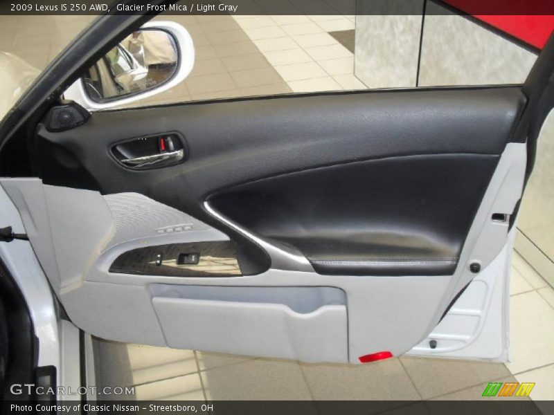Glacier Frost Mica / Light Gray 2009 Lexus IS 250 AWD