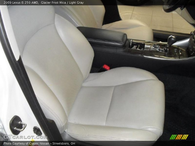 Glacier Frost Mica / Light Gray 2009 Lexus IS 250 AWD
