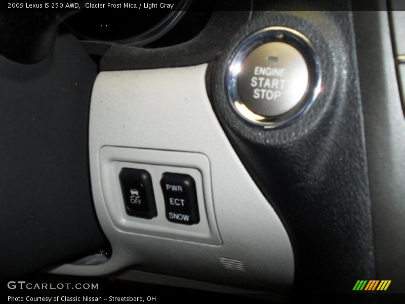 Glacier Frost Mica / Light Gray 2009 Lexus IS 250 AWD