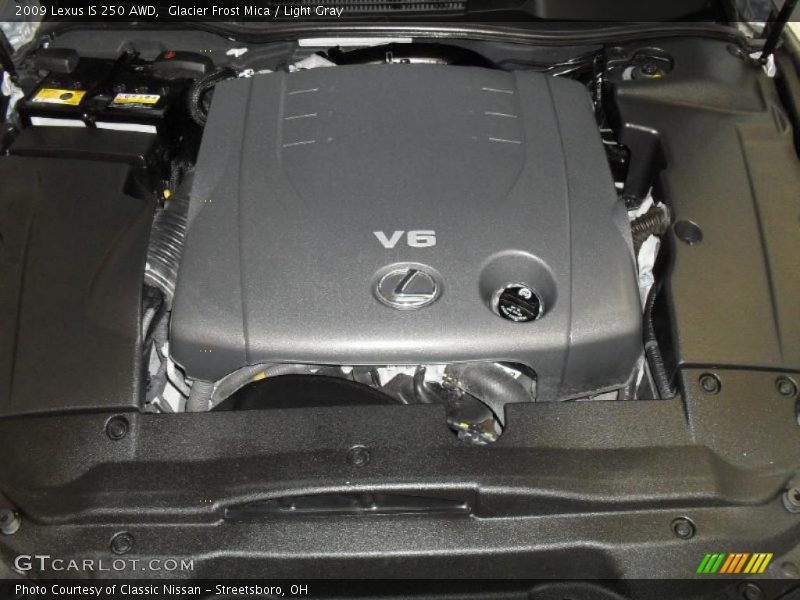 Glacier Frost Mica / Light Gray 2009 Lexus IS 250 AWD