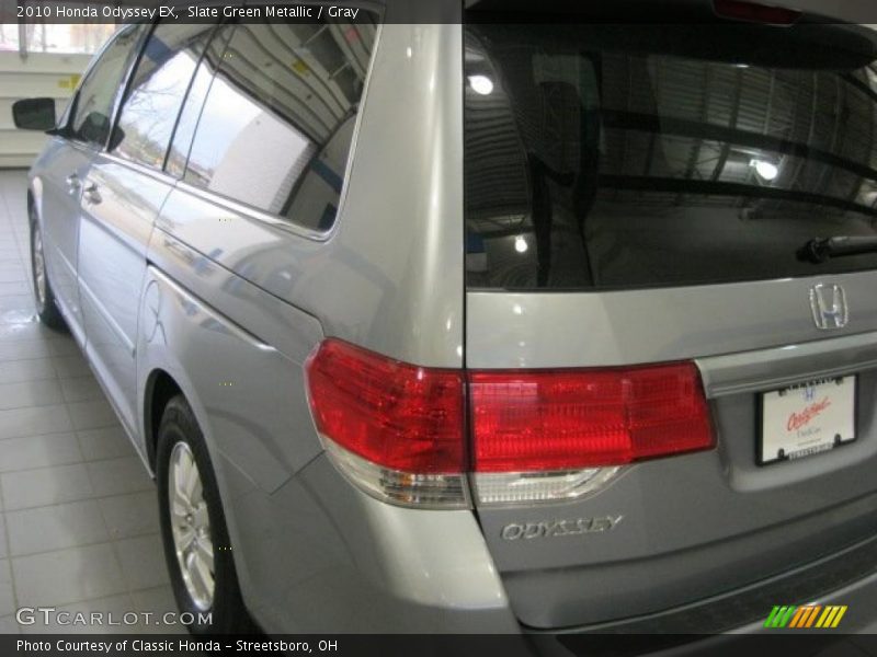 Slate Green Metallic / Gray 2010 Honda Odyssey EX
