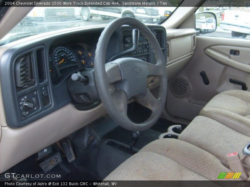 Sandstone Metallic / Tan 2004 Chevrolet Silverado 1500 Work Truck Extended Cab 4x4