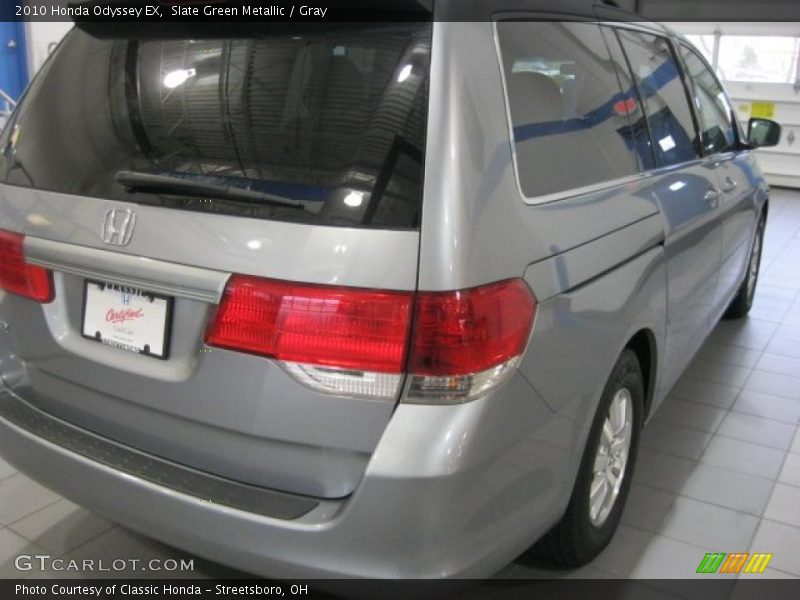 Slate Green Metallic / Gray 2010 Honda Odyssey EX