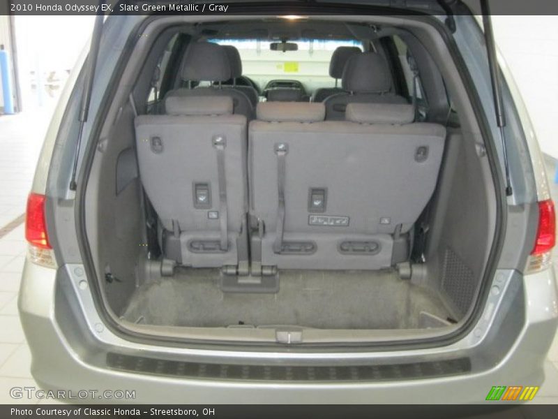 Slate Green Metallic / Gray 2010 Honda Odyssey EX