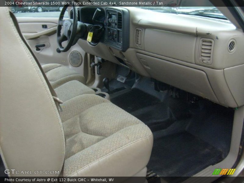 Sandstone Metallic / Tan 2004 Chevrolet Silverado 1500 Work Truck Extended Cab 4x4