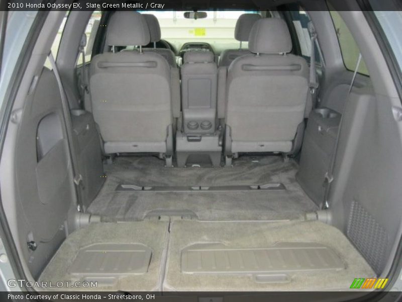 Slate Green Metallic / Gray 2010 Honda Odyssey EX