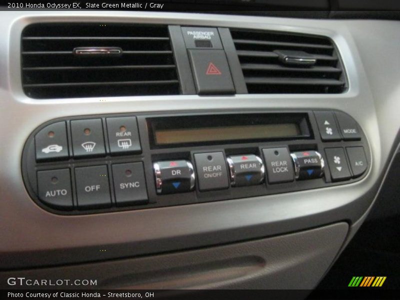 Slate Green Metallic / Gray 2010 Honda Odyssey EX
