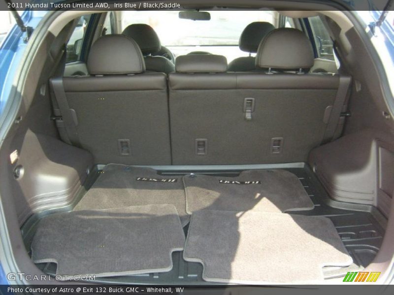 Iris Blue / Black/Saddle 2011 Hyundai Tucson Limited AWD