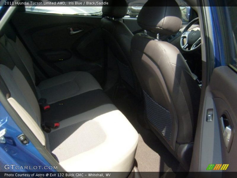 Iris Blue / Black/Saddle 2011 Hyundai Tucson Limited AWD