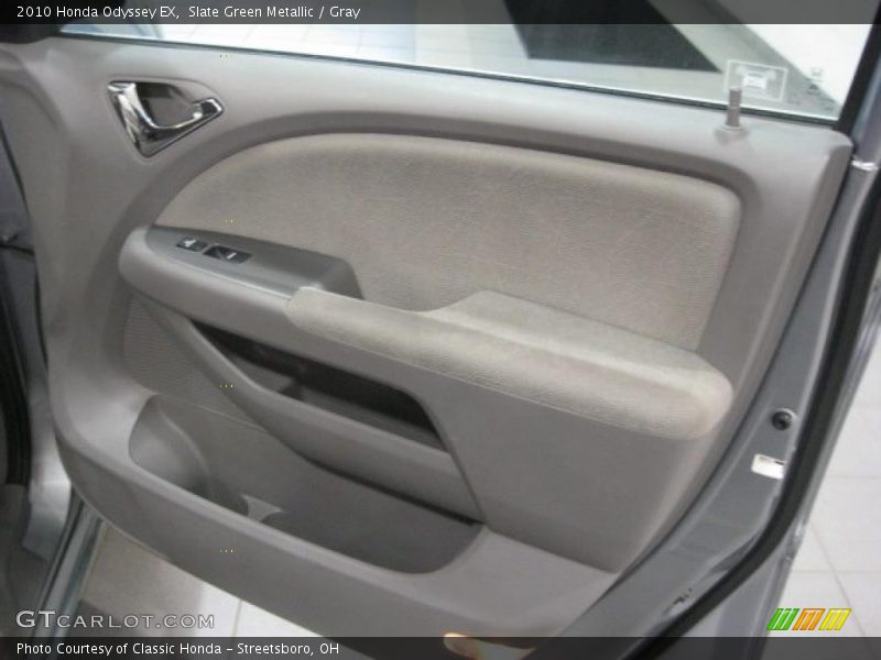 Slate Green Metallic / Gray 2010 Honda Odyssey EX