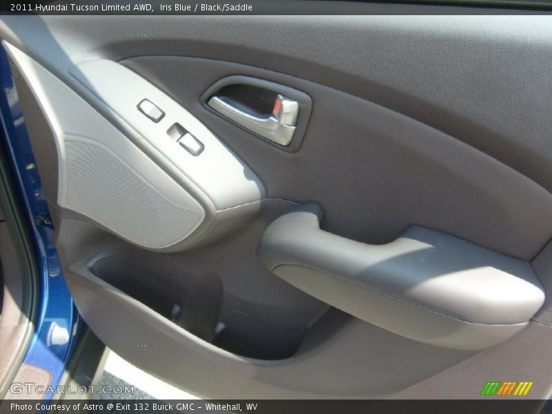 Iris Blue / Black/Saddle 2011 Hyundai Tucson Limited AWD