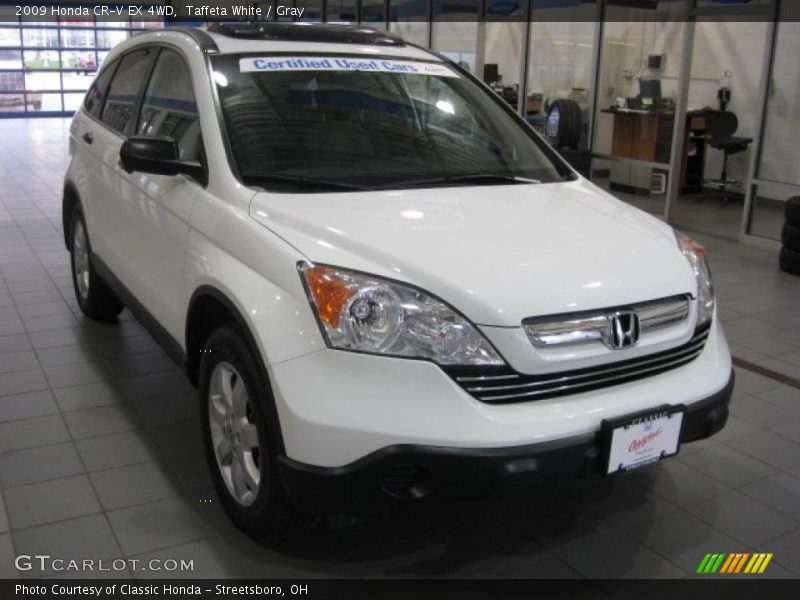 Taffeta White / Gray 2009 Honda CR-V EX 4WD