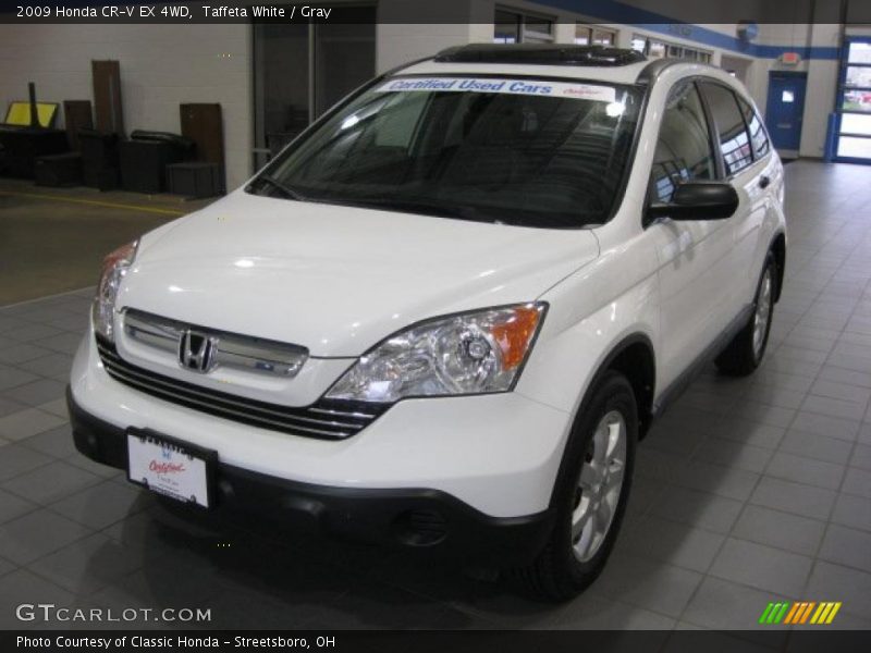 Taffeta White / Gray 2009 Honda CR-V EX 4WD