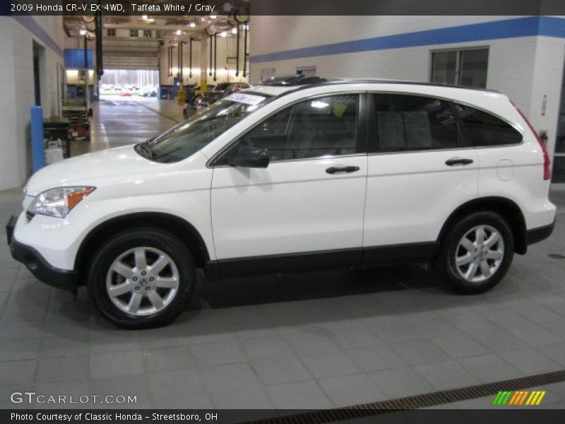 Taffeta White / Gray 2009 Honda CR-V EX 4WD