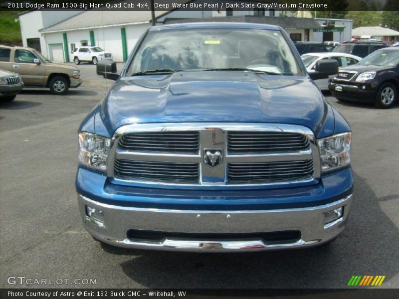 Deep Water Blue Pearl / Dark Slate Gray/Medium Graystone 2011 Dodge Ram 1500 Big Horn Quad Cab 4x4