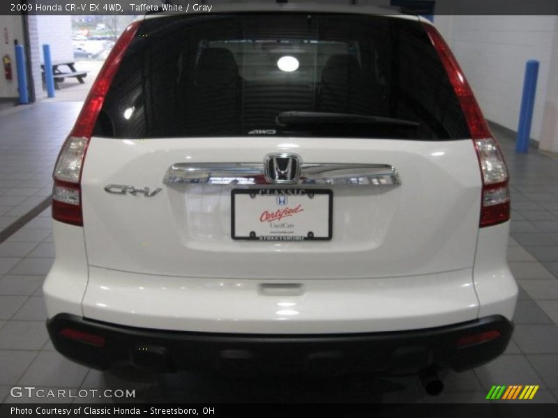 Taffeta White / Gray 2009 Honda CR-V EX 4WD