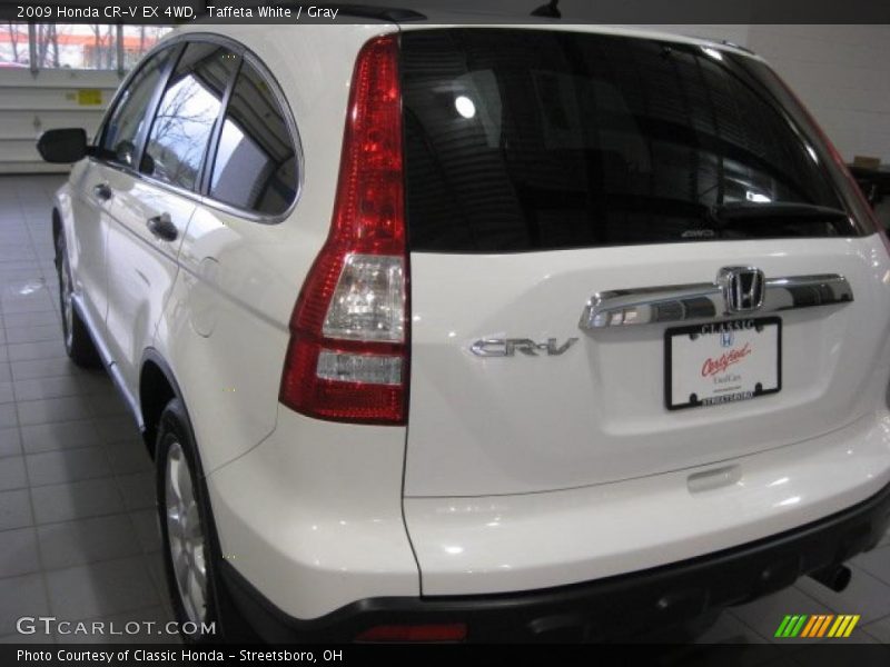Taffeta White / Gray 2009 Honda CR-V EX 4WD