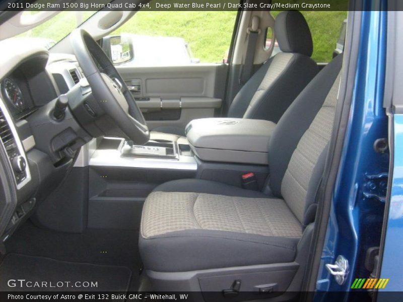 Deep Water Blue Pearl / Dark Slate Gray/Medium Graystone 2011 Dodge Ram 1500 Big Horn Quad Cab 4x4