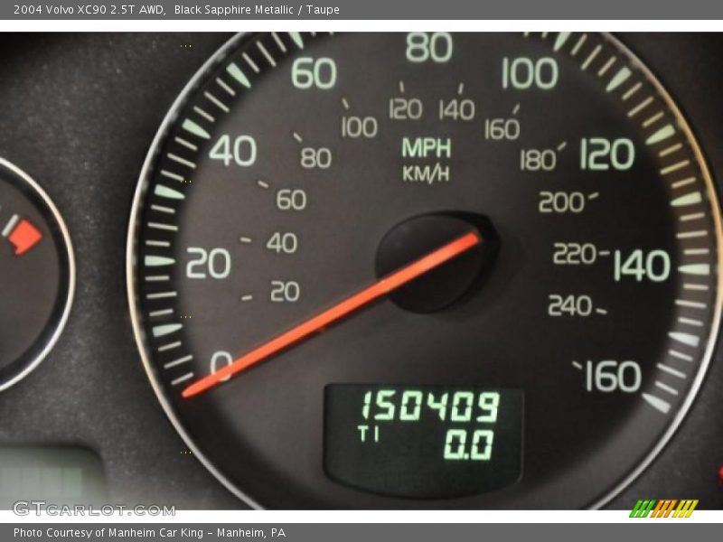 Black Sapphire Metallic / Taupe 2004 Volvo XC90 2.5T AWD