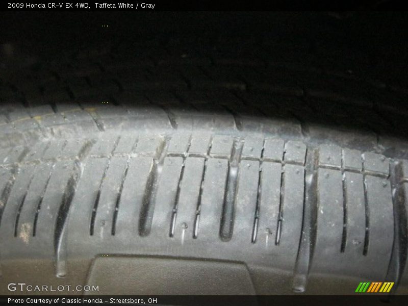 Taffeta White / Gray 2009 Honda CR-V EX 4WD