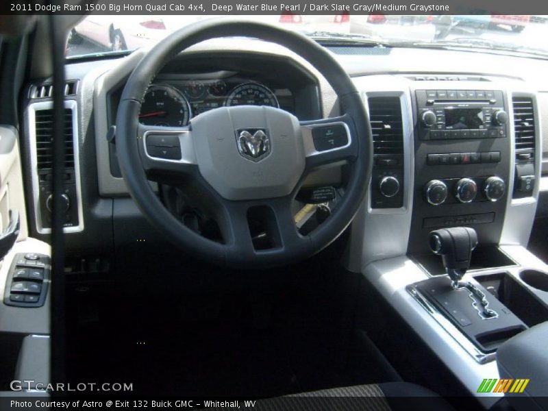 Deep Water Blue Pearl / Dark Slate Gray/Medium Graystone 2011 Dodge Ram 1500 Big Horn Quad Cab 4x4