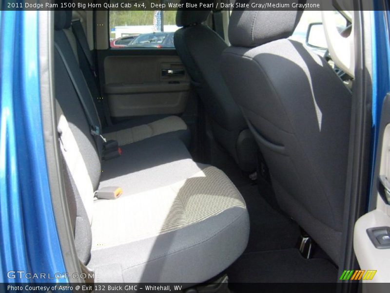 Deep Water Blue Pearl / Dark Slate Gray/Medium Graystone 2011 Dodge Ram 1500 Big Horn Quad Cab 4x4