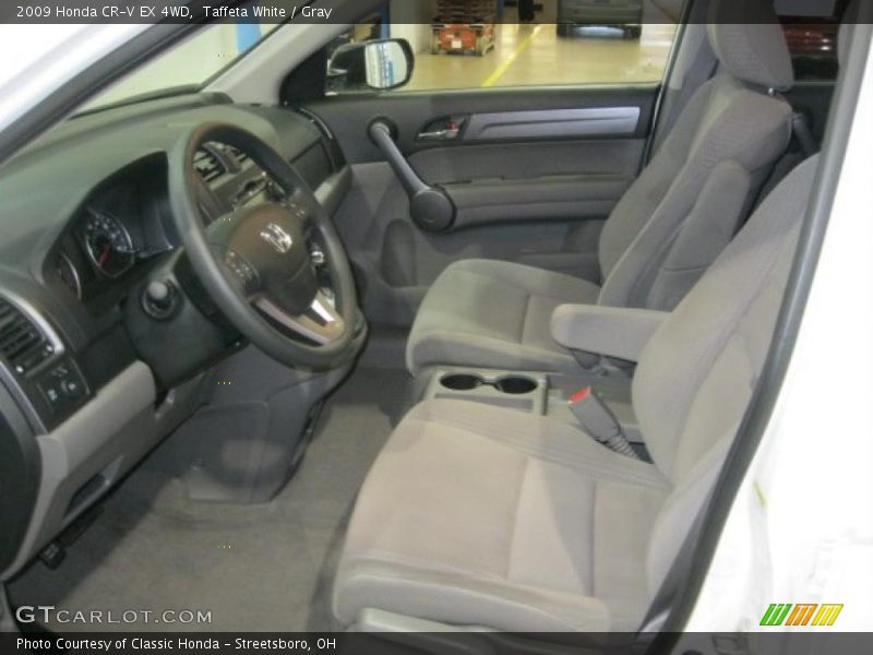 Taffeta White / Gray 2009 Honda CR-V EX 4WD