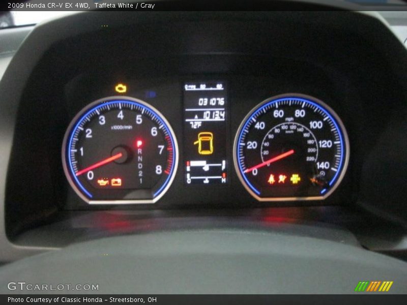 Taffeta White / Gray 2009 Honda CR-V EX 4WD