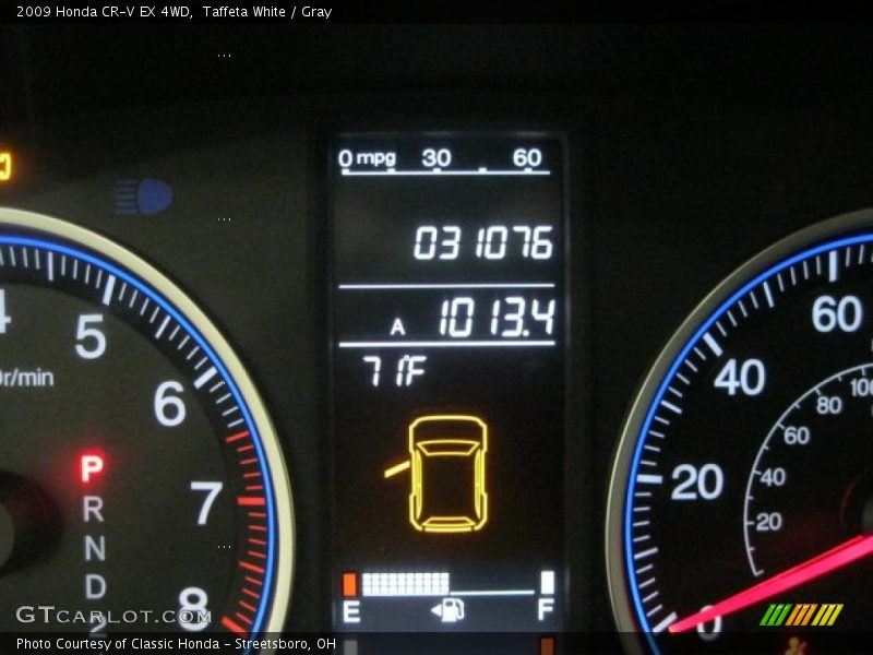 Taffeta White / Gray 2009 Honda CR-V EX 4WD