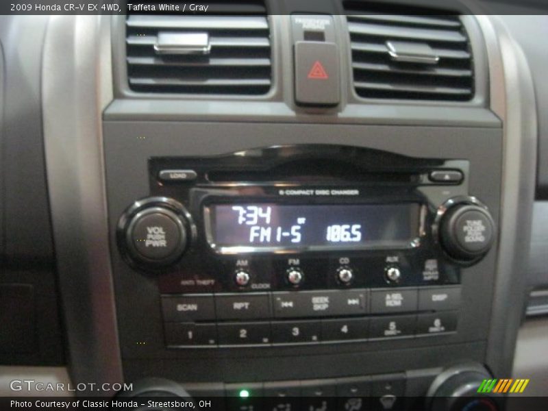 Taffeta White / Gray 2009 Honda CR-V EX 4WD