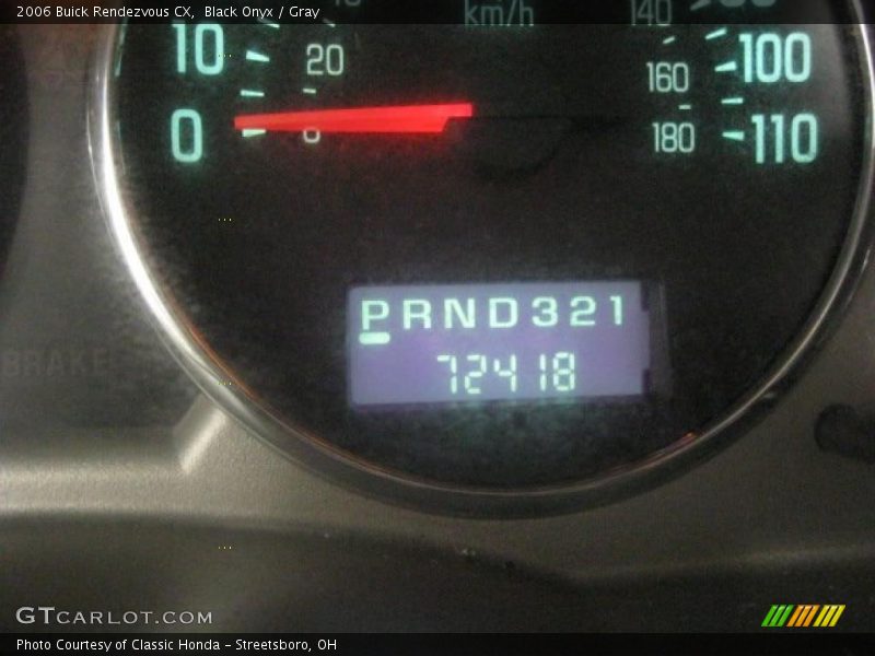 Black Onyx / Gray 2006 Buick Rendezvous CX