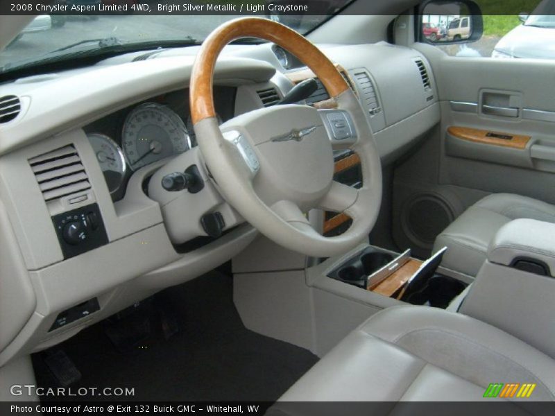 Bright Silver Metallic / Light Graystone 2008 Chrysler Aspen Limited 4WD