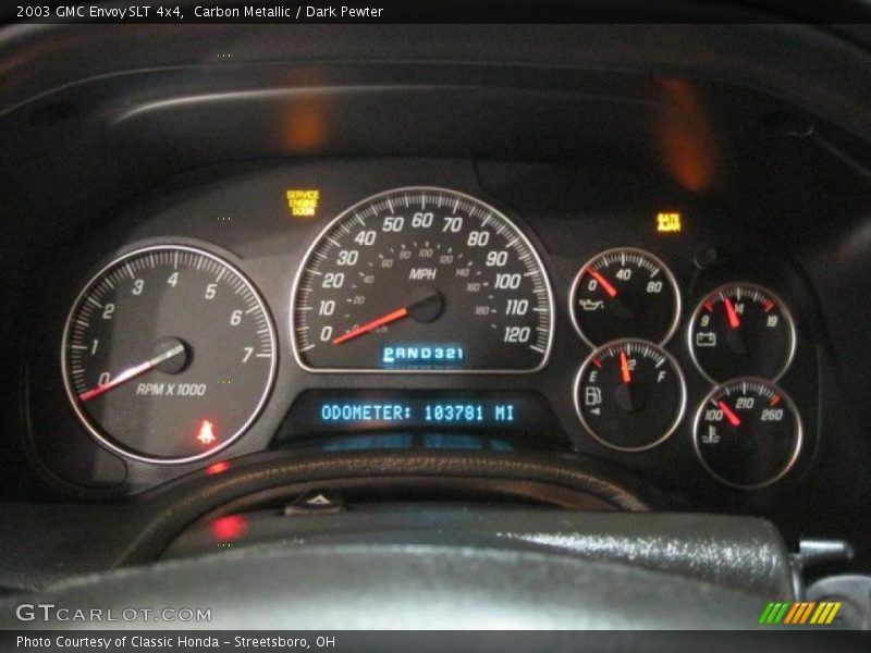Carbon Metallic / Dark Pewter 2003 GMC Envoy SLT 4x4