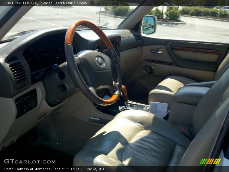 Golden Pearl Metallic / Ivory 2001 Lexus LX 470