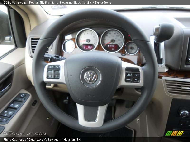 Nocturne Black Metallic / Sierra Stone 2011 Volkswagen Routan SEL Premium