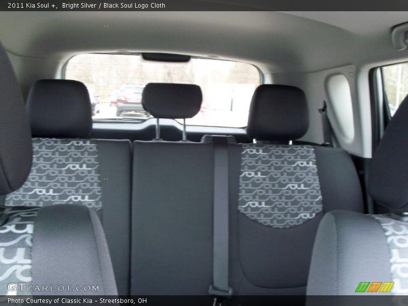 Bright Silver / Black Soul Logo Cloth 2011 Kia Soul +