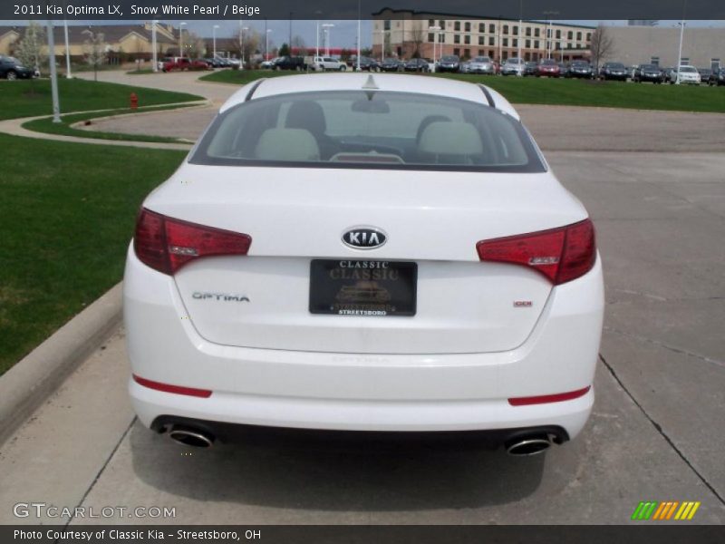 Snow White Pearl / Beige 2011 Kia Optima LX