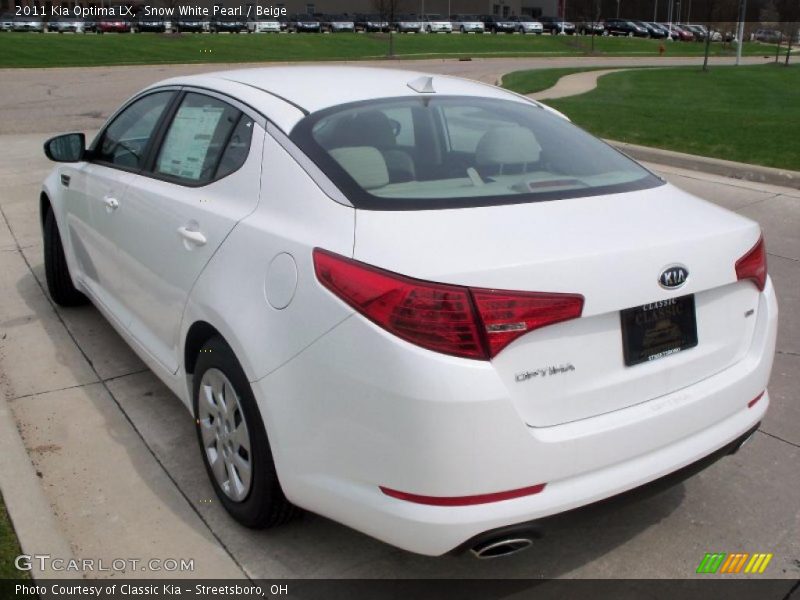 Snow White Pearl / Beige 2011 Kia Optima LX