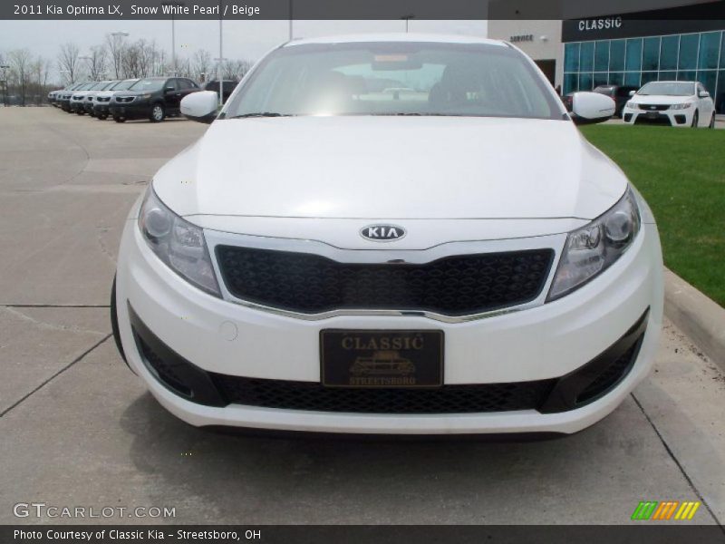 Snow White Pearl / Beige 2011 Kia Optima LX
