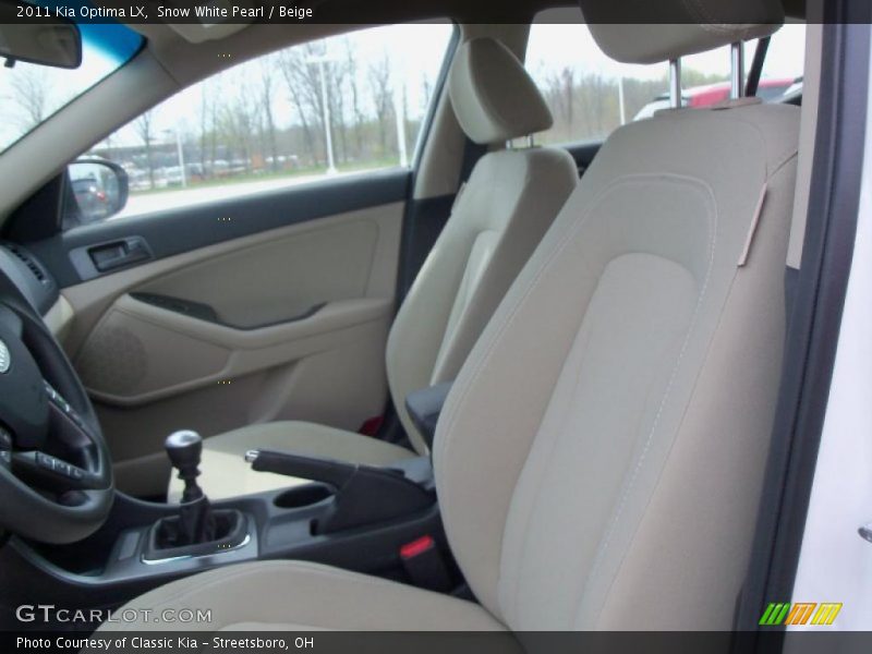 Snow White Pearl / Beige 2011 Kia Optima LX