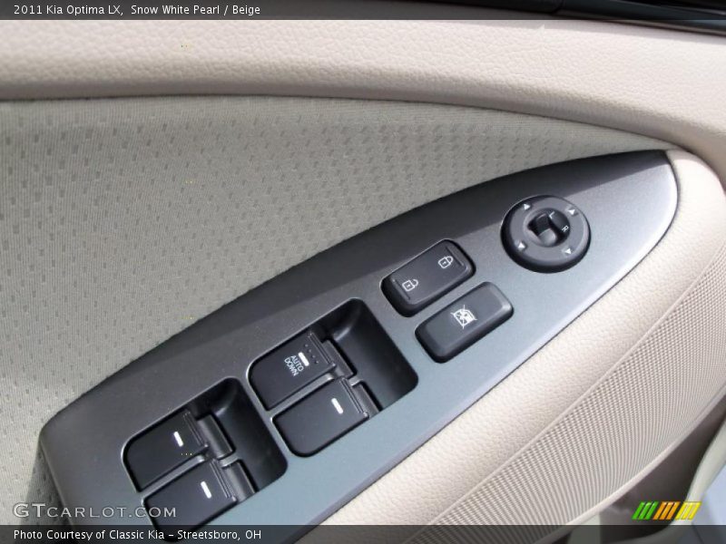 Snow White Pearl / Beige 2011 Kia Optima LX