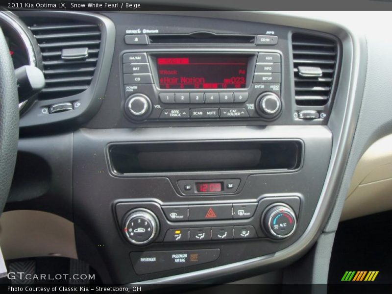 Snow White Pearl / Beige 2011 Kia Optima LX