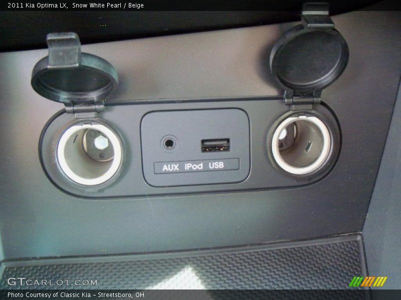 Snow White Pearl / Beige 2011 Kia Optima LX