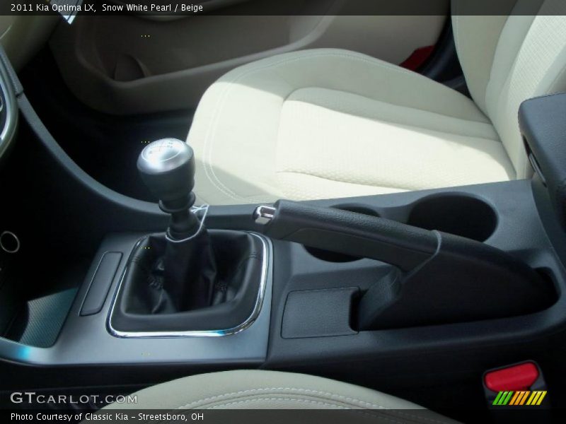 Snow White Pearl / Beige 2011 Kia Optima LX